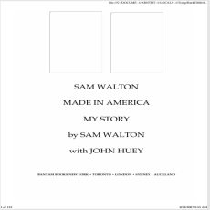 Made In America - Sam Walton Made In America - Sam Walton