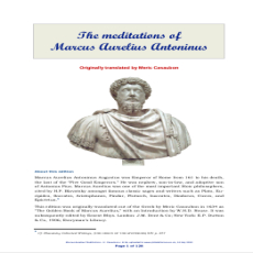 Marcus Aurelius_ Meditations Marcus Aurelius_ Meditations